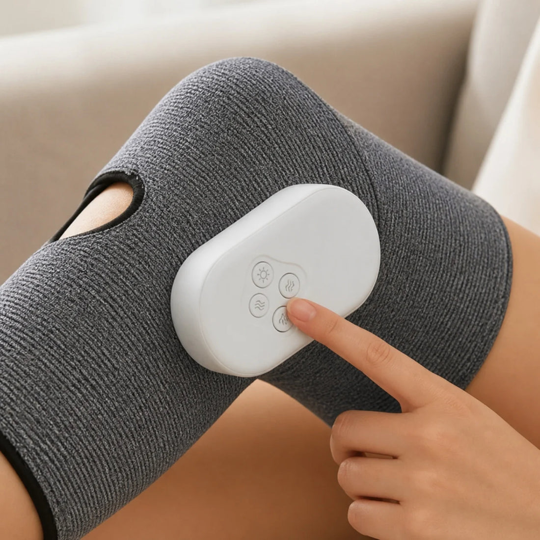 Masajeador de rodilla con calor y presión de aire